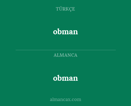 obman - obman