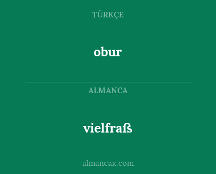 obur - vielfraß