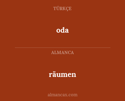 oda - räumen