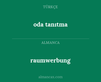 raumwerbung - oda tanıtma