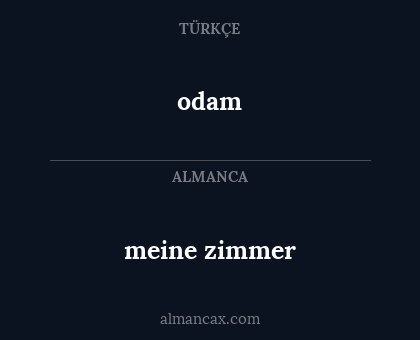 odam - meine zimmer
