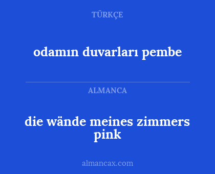 odamın duvarları pembe - die wände meines zimmers pink