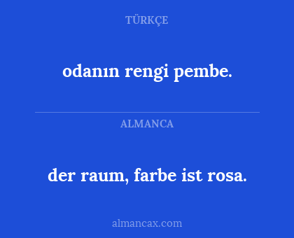 der raum, farbe ist rosa. - odanın rengi pembe.