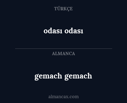 gemach gemach - odası odası