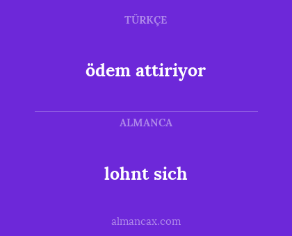 ödem attiriyor - lohnt sich