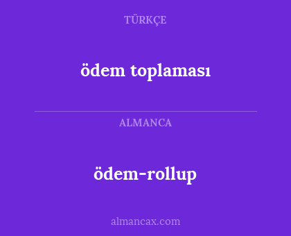 ödem-rollup - ödem toplaması