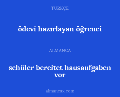 ödevi hazırlayan öğrenci - schüler bereitet hausaufgaben vor