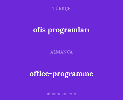 office-programme - ofis programları