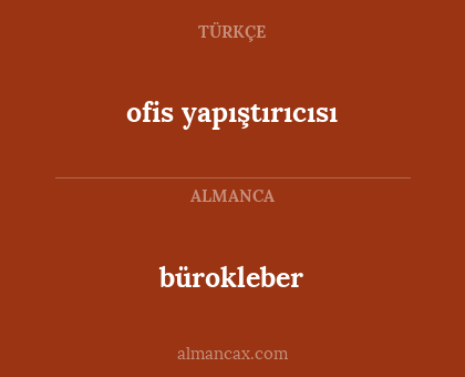 bürokleber - ofis yapıştırıcısı