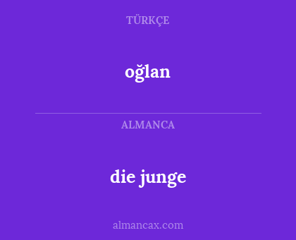 die junge - oğlan