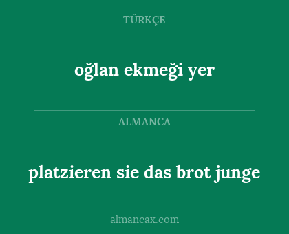 platzieren sie das brot junge - oğlan ekmeği yer