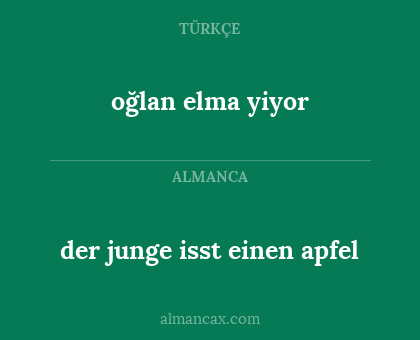 der junge isst einen apfel - oğlan elma yiyor