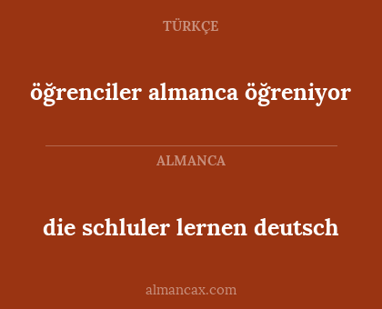 die schluler lernen deutsch - öğrenciler almanca öğreniyor