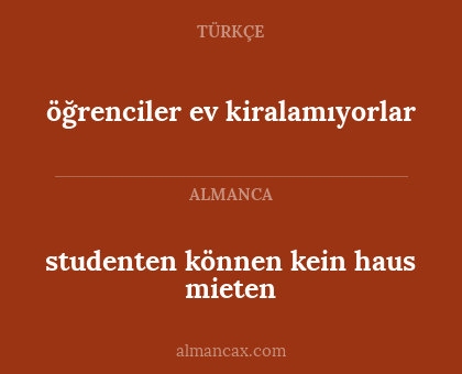 öğrenciler ev kiralamıyorlar - studenten können kein haus mieten