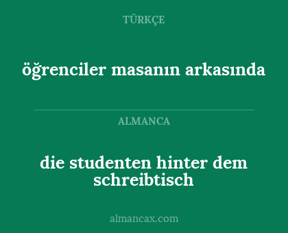 die studenten hinter dem schreibtisch - öğrenciler masanın arkasında