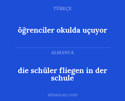 die schüler fliegen in der schule - öğrenciler okulda uçuyor