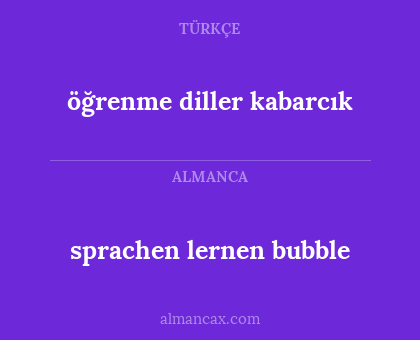 sprachen lernen bubble - öğrenme diller kabarcık