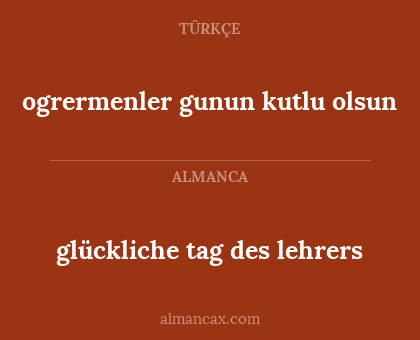 ogrermenler gunun kutlu olsun - glückliche tag des lehrers