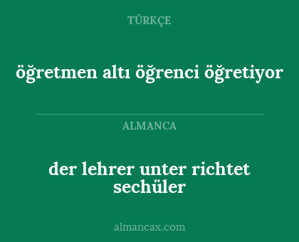 der lehrer unter richtet sechüler - öğretmen altı öğrenci öğretiyor