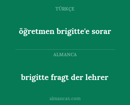 öğretmen brigitte'e sorar - brigitte fragt der lehrer
