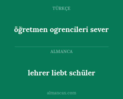 öğretmen ogrencileri sever - lehrer liebt schüler