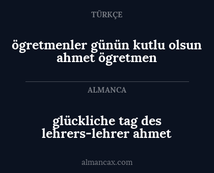 glückliche tag des lehrers-lehrer ahmet - ögretmenler günün kutlu olsun ahmet ögretmen