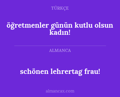 schönen lehrertag frau! - öğretmenler günün kutlu olsun kadın!