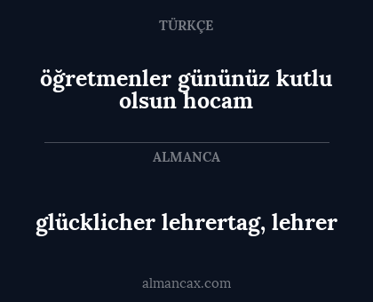 glücklicher lehrertag, lehrer - öğretmenler gününüz kutlu olsun hocam