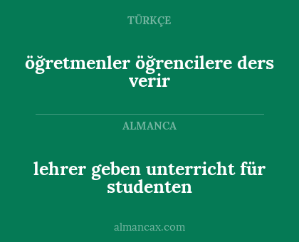 lehrer geben unterricht für studenten - öğretmenler öğrencilere ders verir
