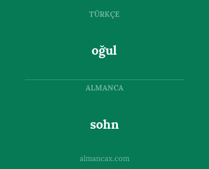 sohn - oğul