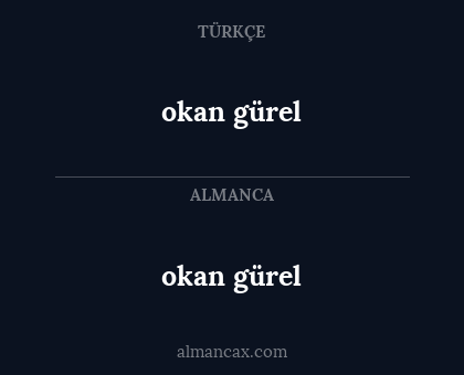 okan gürel - okan gürel