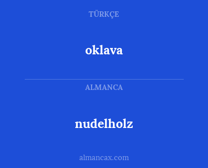 nudelholz - oklava