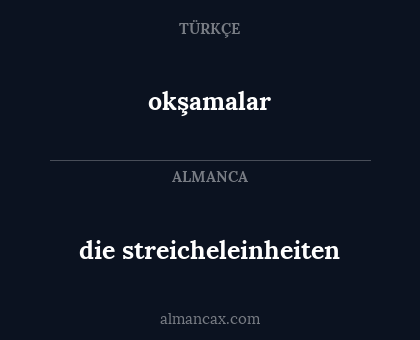 die streicheleinheiten - okşamalar