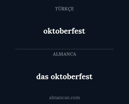 oktoberfest - das oktoberfest
