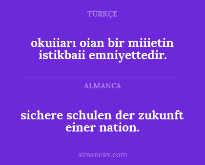 okuiiarı oian bir miiietin istikbaii emniyettedir. - sichere schulen der zukunft einer nation.