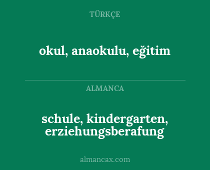 schule, kindergarten, erziehungsberafung - okul, anaokulu, eğitim