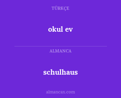 okul ev - schulhaus