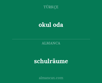 schulräume - okul oda