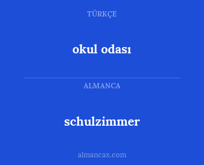schulzimmer - okul odası