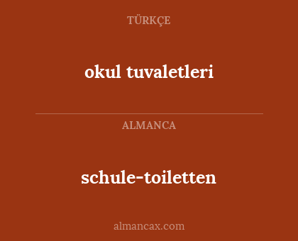 schule-toiletten - okul tuvaletleri