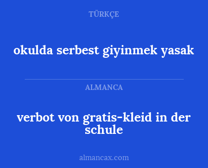 verbot von gratis-kleid in der schule - okulda serbest giyinmek yasak