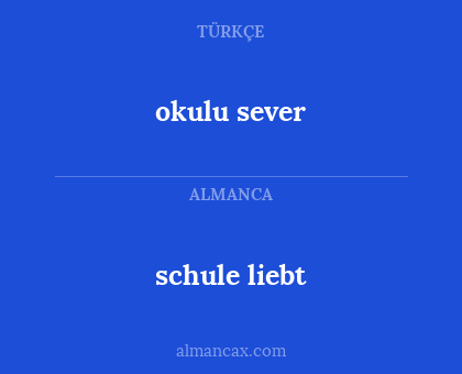 schule liebt - okulu sever