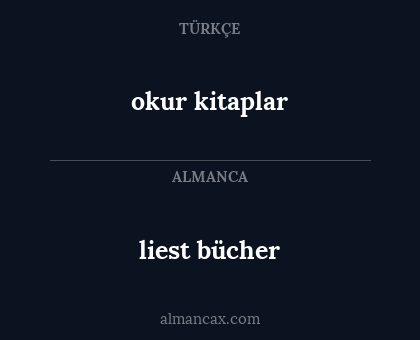 liest bücher - okur kitaplar