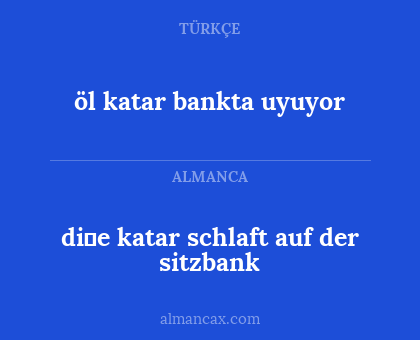 di̇e katar schlaft auf der sitzbank - öl katar bankta uyuyor
