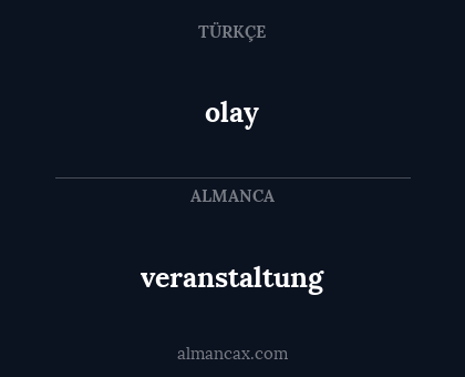 olay - veranstaltung