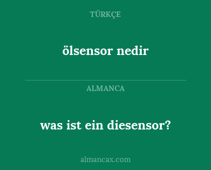 was ist ein diesensor? - ölsensor nedir