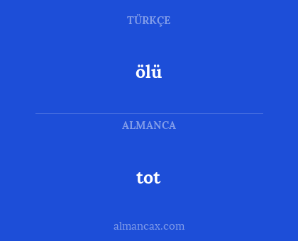 ölü - tot