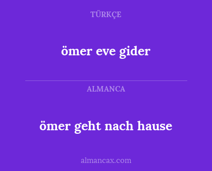 ömer geht nach hause - ömer eve gider