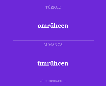 omrühcen - ümrühcen