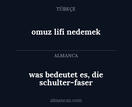 omuz lifi nedemek - was bedeutet es, die schulter-faser